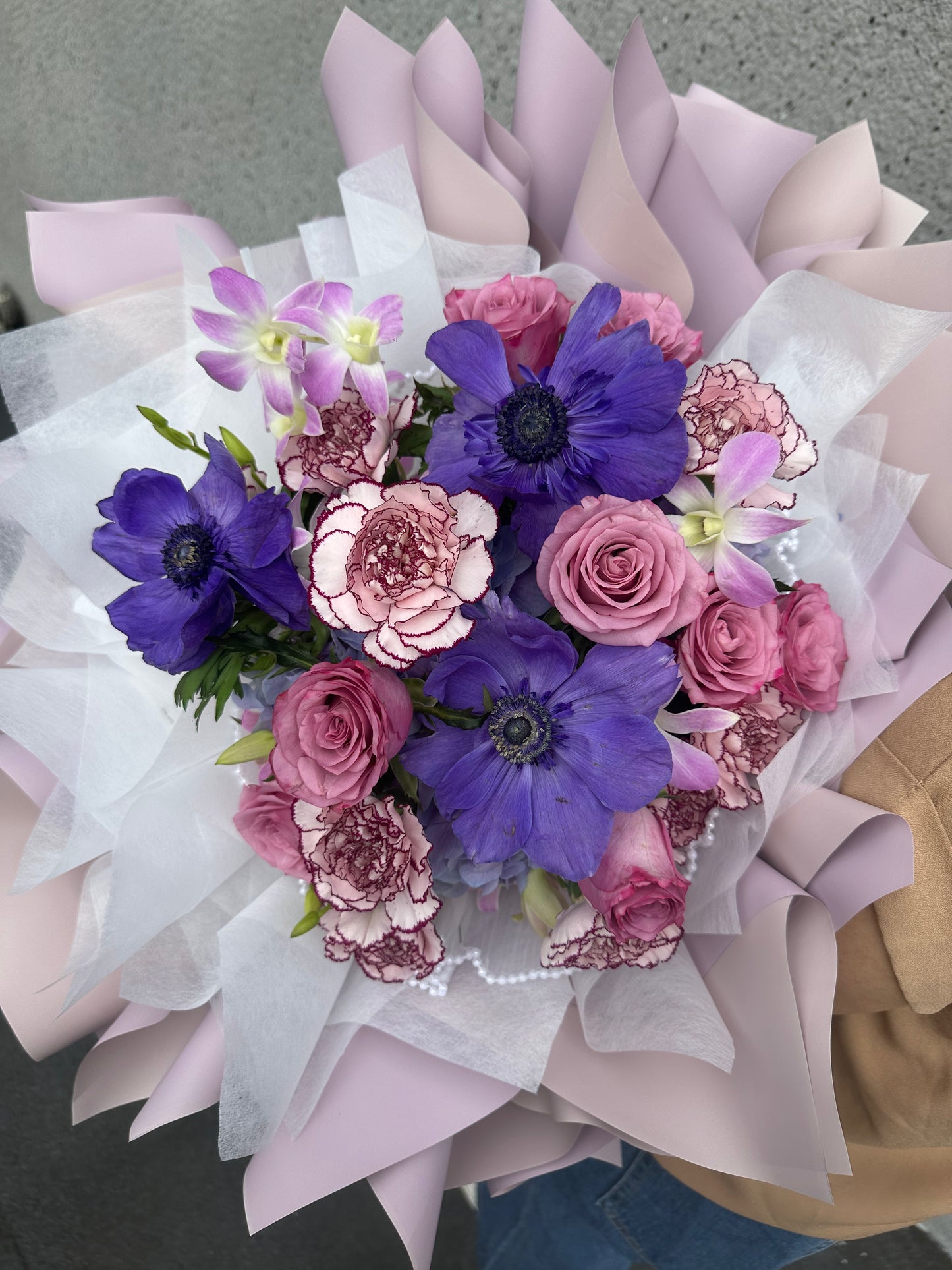 Purple Anemone Bouquet