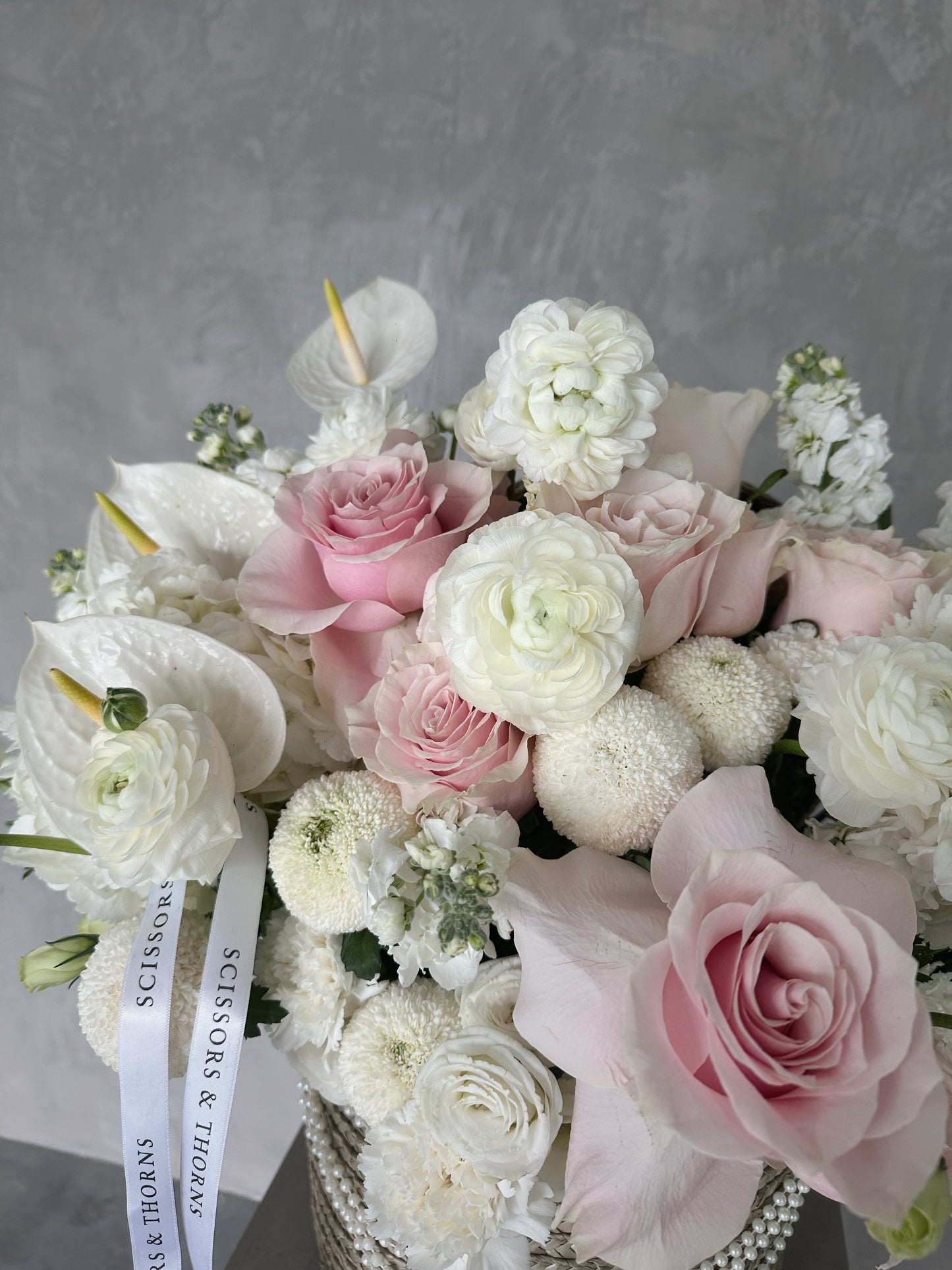 Pearl Blush Garden Basket