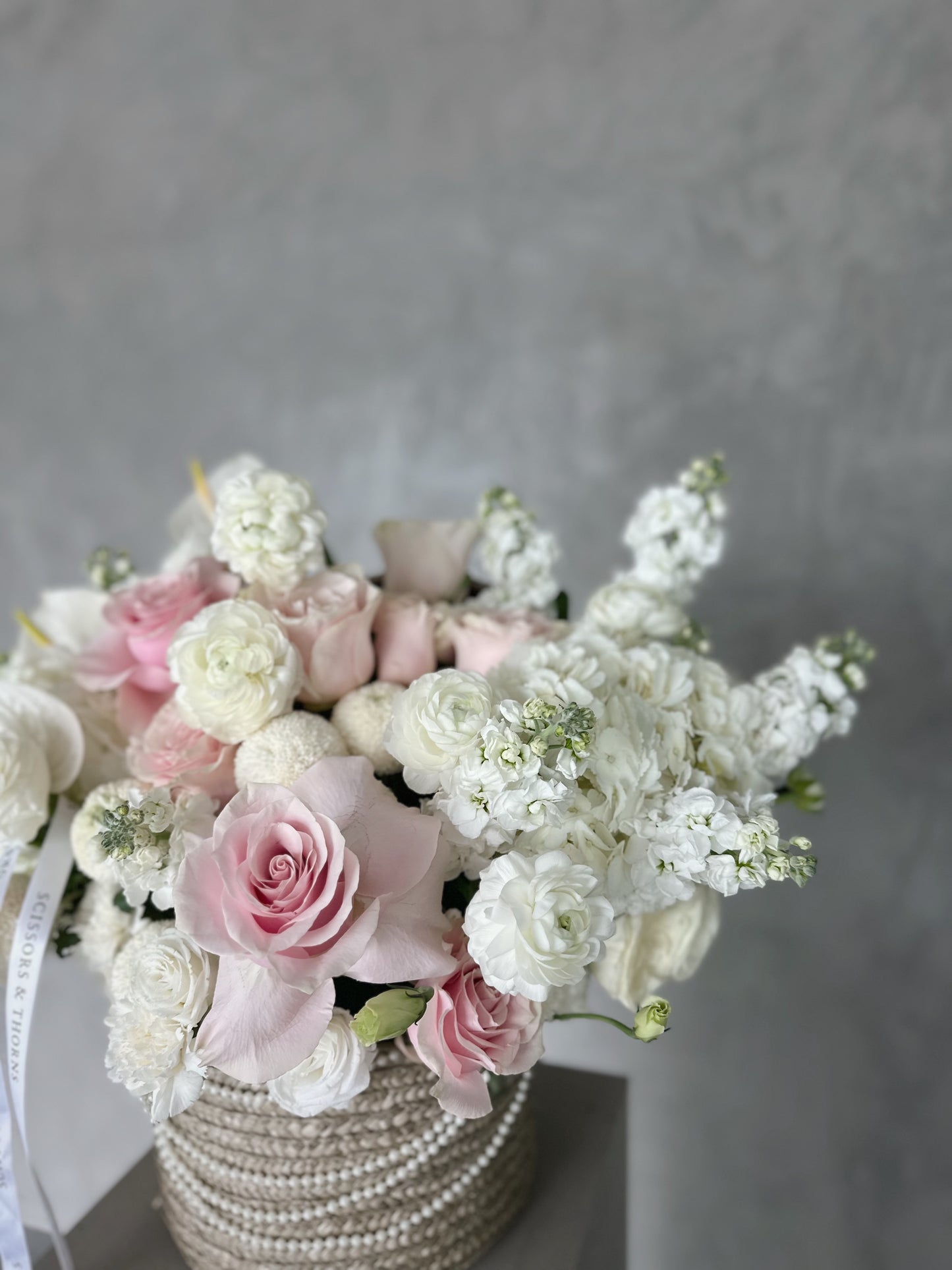 Pearl Blush Garden Basket