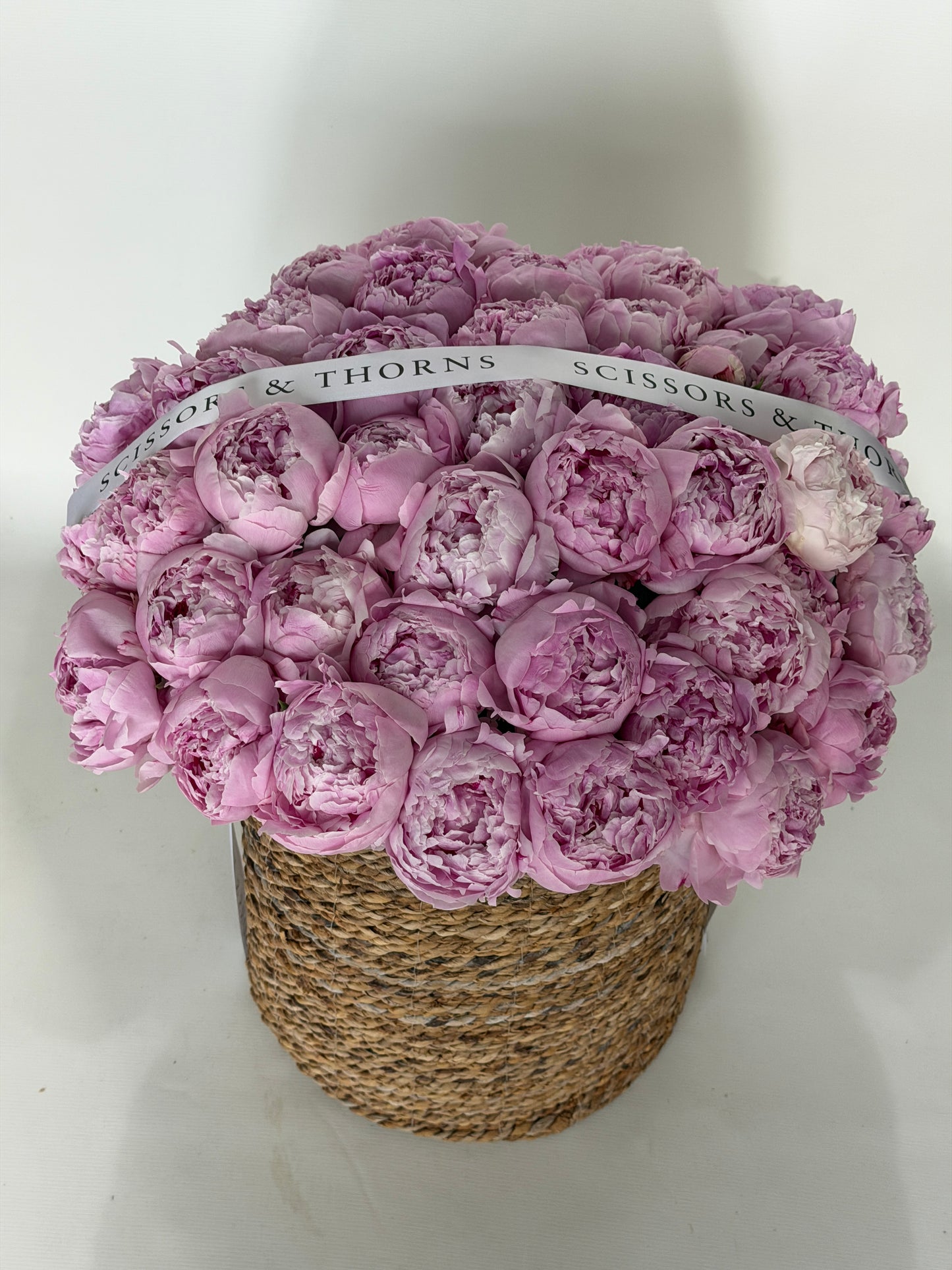 Peony Garden Basket
