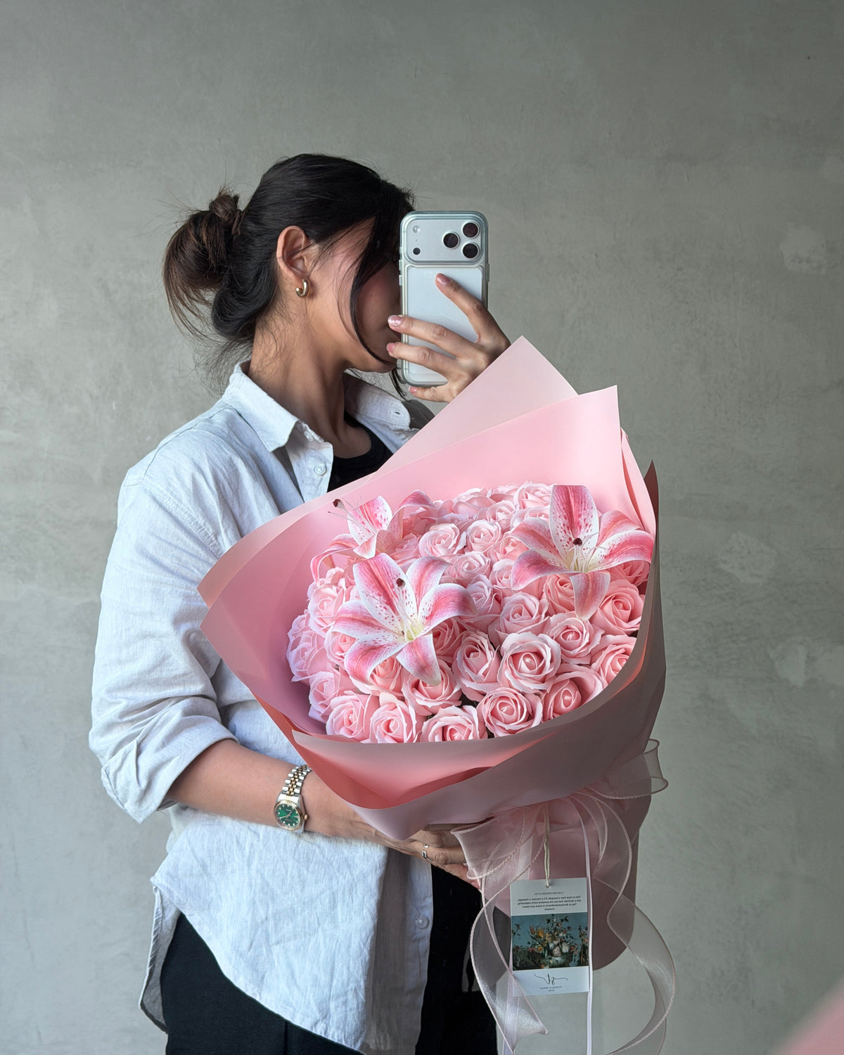 Rose with lily | Soap & Faux