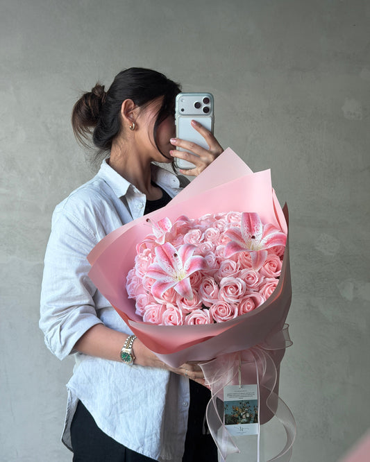 Rose with lily | Soap & Faux