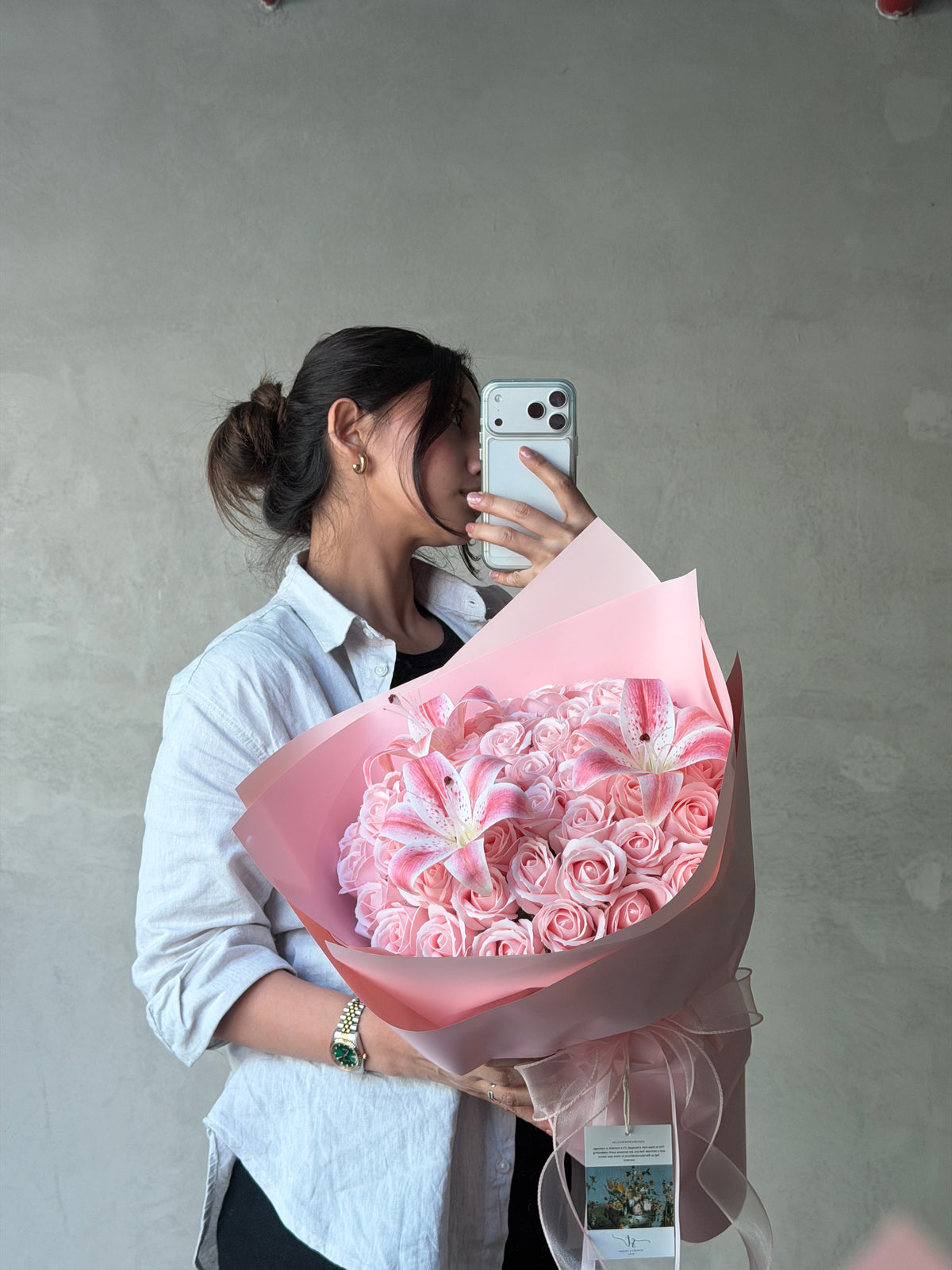 Rose with lily | Soap & Faux